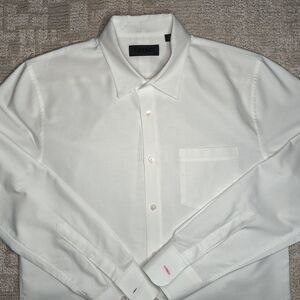 GFore Mens Shirt Size M White Long Sleeve Button Up Made in Turkey